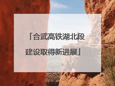 合武高铁湖北段建设取得新进展