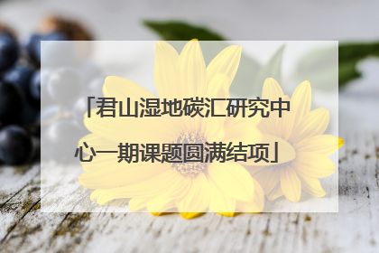 君山湿地碳汇研究中心一期课题圆满结项