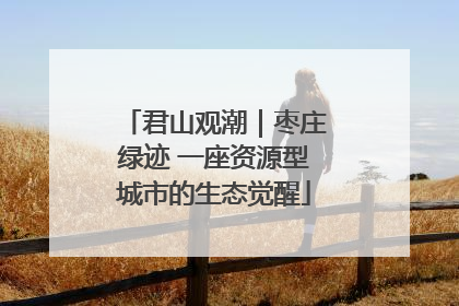 君山观潮｜枣庄绿迹 一座资源型城市的生态觉醒