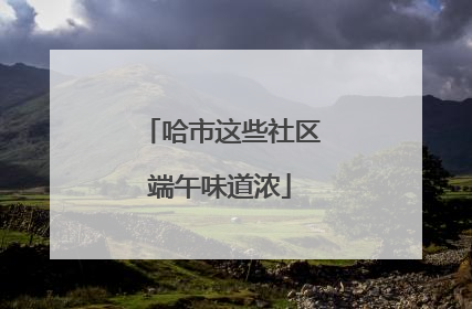 哈市这些社区端午味道浓