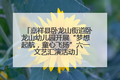 嘉祥县卧龙山街道卧龙山幼儿园开展“梦想起航，童心飞扬”六一文艺汇演活动