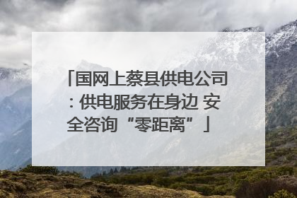 国网上蔡县供电公司：供电服务在身边 安全咨询“零距离”