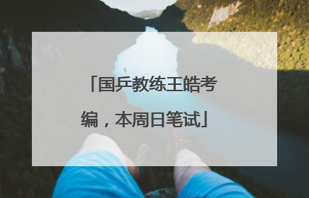 国乒教练王皓考编，本周日笔试
