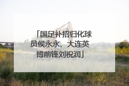 国足补招归化球员侯永永、大连英博前锋刘祝润