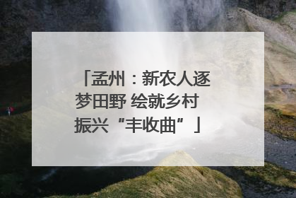 孟州：新农人逐梦田野 绘就乡村振兴“丰收曲”