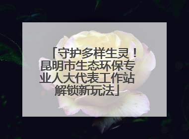 守护多样生灵！昆明市生态环保专业人大代表工作站解锁新玩法