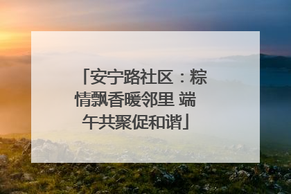 安宁路社区：粽情飘香暖邻里 端午共聚促和谐