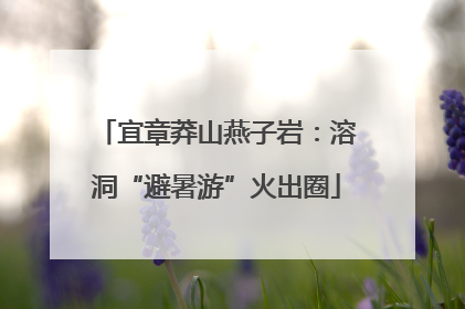 宜章莽山燕子岩：溶洞“避暑游”火出圈