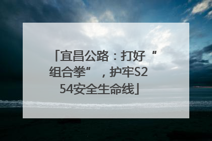 宜昌公路：打好“组合拳”，护牢S254安全生命线