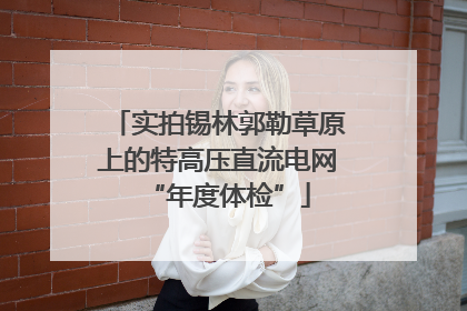 实拍锡林郭勒草原上的特高压直流电网“年度体检”