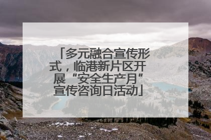 多元融合宣传形式，临港新片区开展“安全生产月”宣传咨询日活动