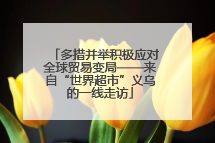 多措并举积极应对全球贸易变局——来自“世界超市”义乌的一线走访