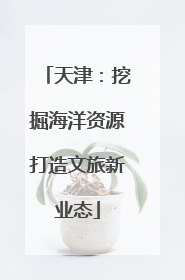 天津：挖掘海洋资源打造文旅新业态