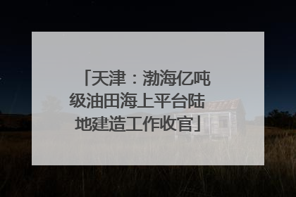 天津：渤海亿吨级油田海上平台陆地建造工作收官