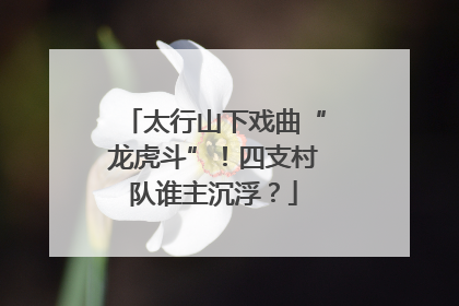 太行山下戏曲“龙虎斗”！四支村队谁主沉浮？