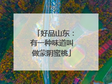 好品山东：有一种味道叫做蒙阴蜜桃
