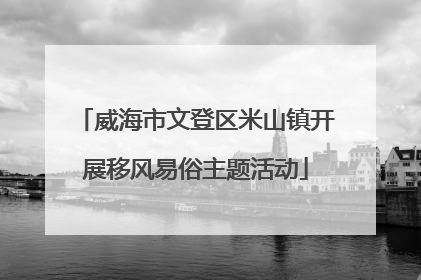 威海市文登区米山镇开展移风易俗主题活动