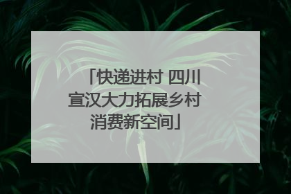 快递进村 四川宣汉大力拓展乡村消费新空间
