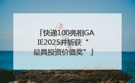 快递100亮相GAIE2025并斩获“最具投资价值奖”