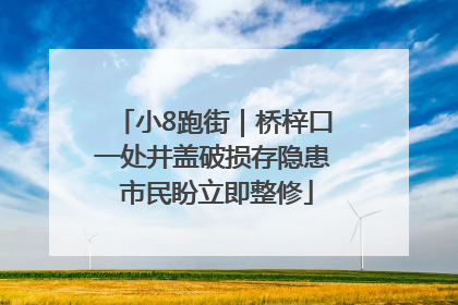 小8跑街｜桥梓口一处井盖破损存隐患 市民盼立即整修