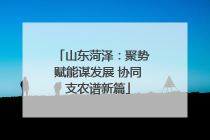 山东菏泽：聚势赋能谋发展 协同支农谱新篇