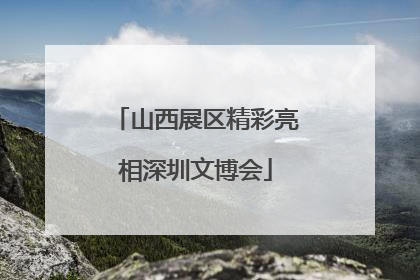 山西展区精彩亮相深圳文博会