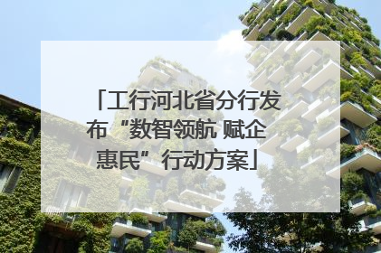 工行河北省分行发布“数智领航 赋企惠民”行动方案
