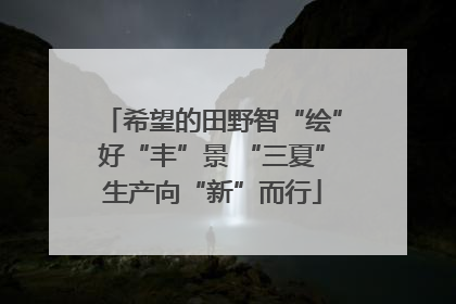 希望的田野智“绘”好“丰”景 “三夏”生产向“新”而行