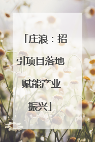 庄浪：招引项目落地 赋能产业振兴