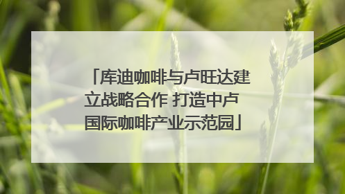 库迪咖啡与卢旺达建立战略合作 打造中卢国际咖啡产业示范园