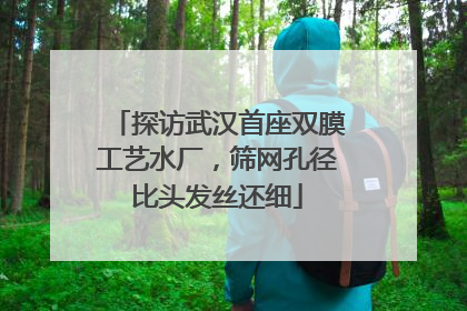 探访武汉首座双膜工艺水厂，筛网孔径比头发丝还细