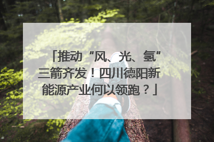 推动“风、光、氢”三箭齐发！四川德阳新能源产业何以领跑？