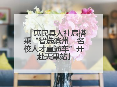 惠民县人社局搭乘“智选滨州—名校人才直通车”开赴天津站