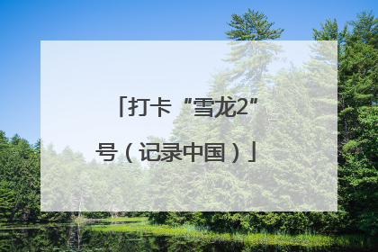 打卡“雪龙2”号（记录中国）