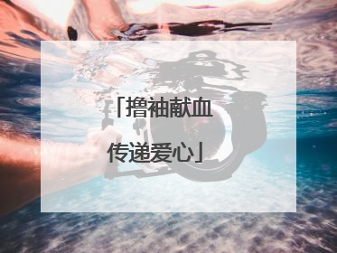 撸袖献血 传递爱心