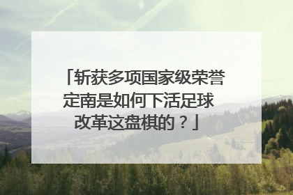 斩获多项国家级荣誉 定南是如何下活足球改革这盘棋的？