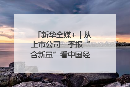 新华全媒+｜从上市公司一季报“含新量”看中国经济发展向“新”