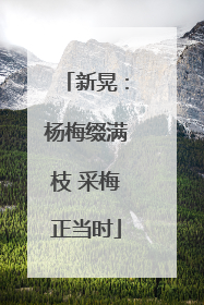 新晃：杨梅缀满枝 采梅正当时