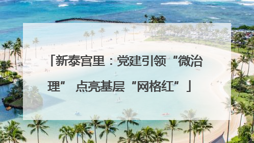 新泰宫里：党建引领“微治理” 点亮基层“网格红”