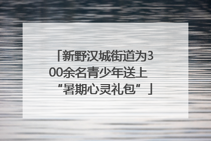 新野汉城街道为300余名青少年送上“暑期心灵礼包”