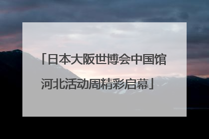 日本大阪世博会中国馆河北活动周精彩启幕