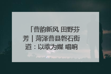 曹韵新风 田野芬芳｜菏泽曹县磐石街道：以歌为媒 唱响乡土“新歌声”