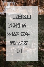 武昌区白沙洲街道：浓情迎端午 粽香送安康