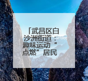 武昌区白沙洲街道：趣味运动“点燃”居民健身热情
