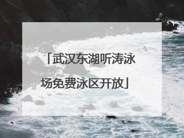 武汉东湖听涛泳场免费泳区开放