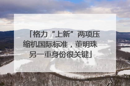 格力“上新”两项压缩机国际标准，董明珠另一重身份很关键