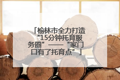 榆林市全力打造“15分钟托育服务圈”——“家门口有了托育点”