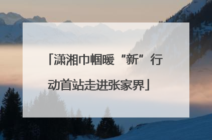 潇湘巾帼暖“新”行动首站走进张家界