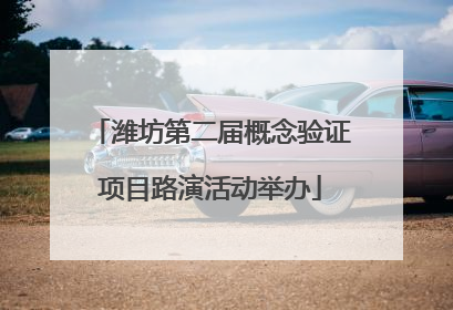 潍坊第二届概念验证项目路演活动举办