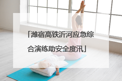 潍宿高铁沂河应急综合演练助安全度汛